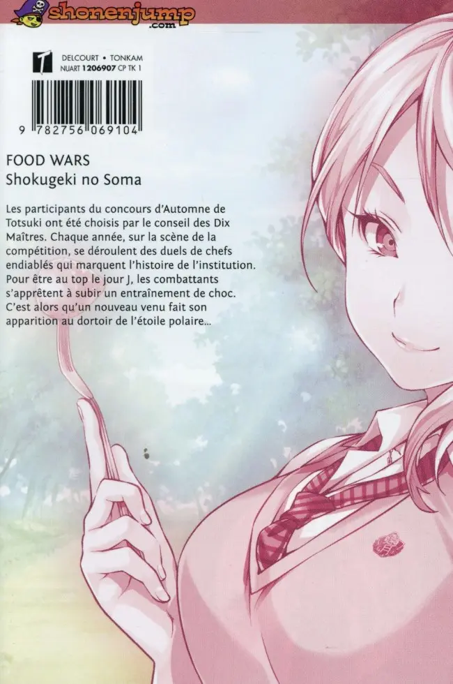 Verso de l'album Food Wars ! 6