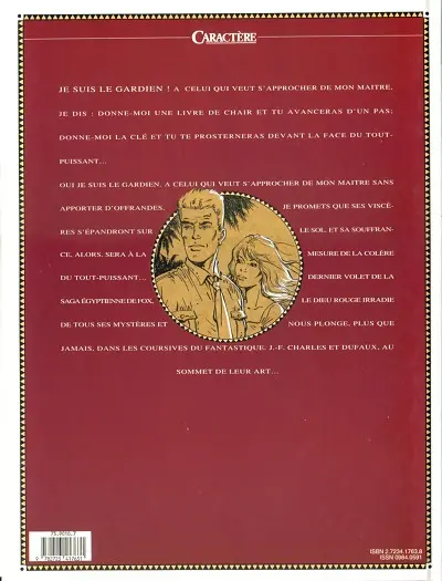 Verso de l'album Fox Tome 4 Le Dieu Rouge