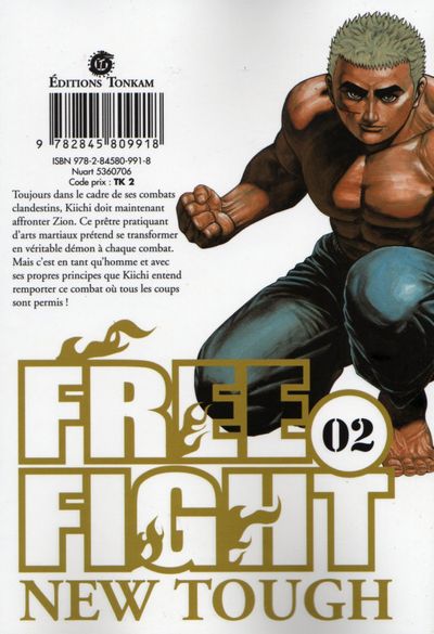 Verso de l'album Free fight 02 Bloody Angel