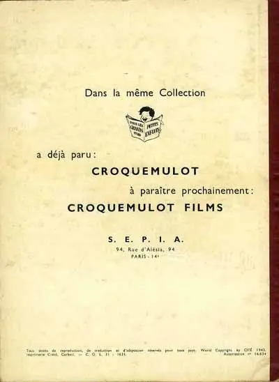 Verso de l'album Un chasseur sachant chasser