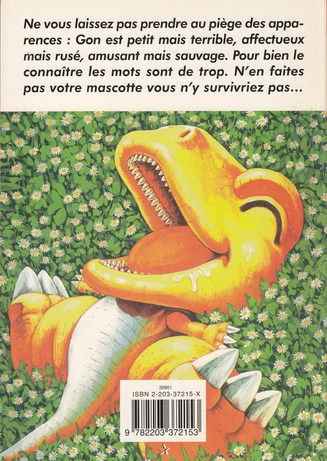 Verso de l'album Gon 3