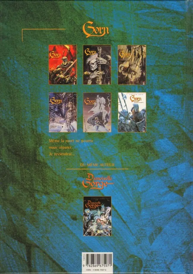 Verso de l'album Gorn Tome 6 D'entre les morts...