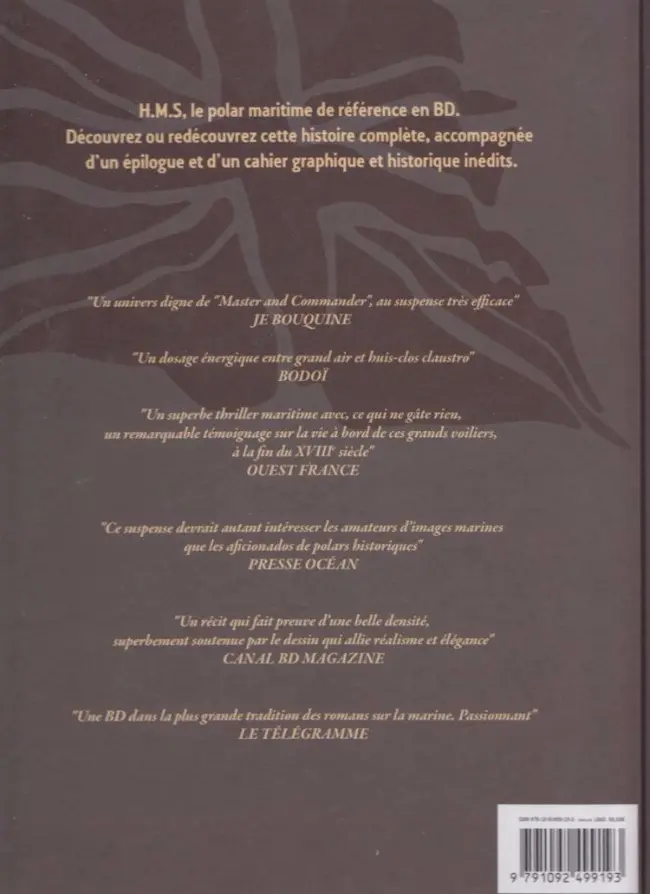 Verso de l'album H.M.S. - His Majesty's Ship