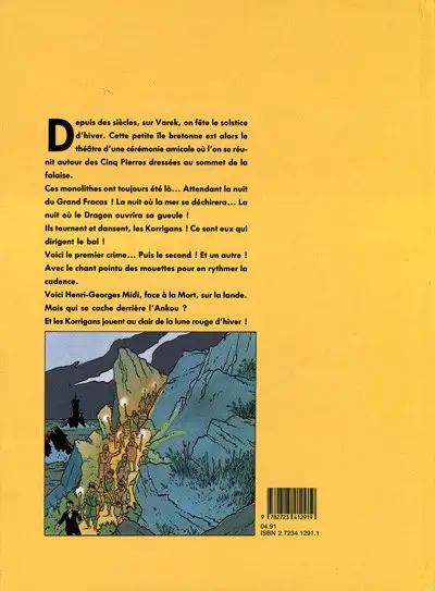 Verso de l'album Les aventures d'Henri Georges Midi Tome 3 Les 5 lumières de Varek