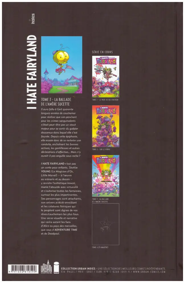 Verso de l'album I Hate Fairyland Tome 3 La Ballade de l'amère sucette