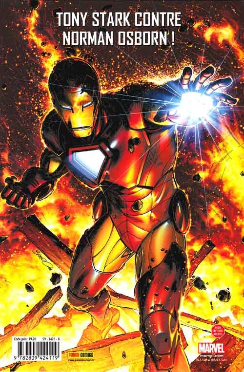 Verso de l'album The Invincible Iron Man Tome 1 Dans la ligne de mire