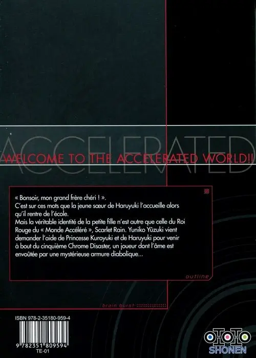 Verso de l'album Accel World 4