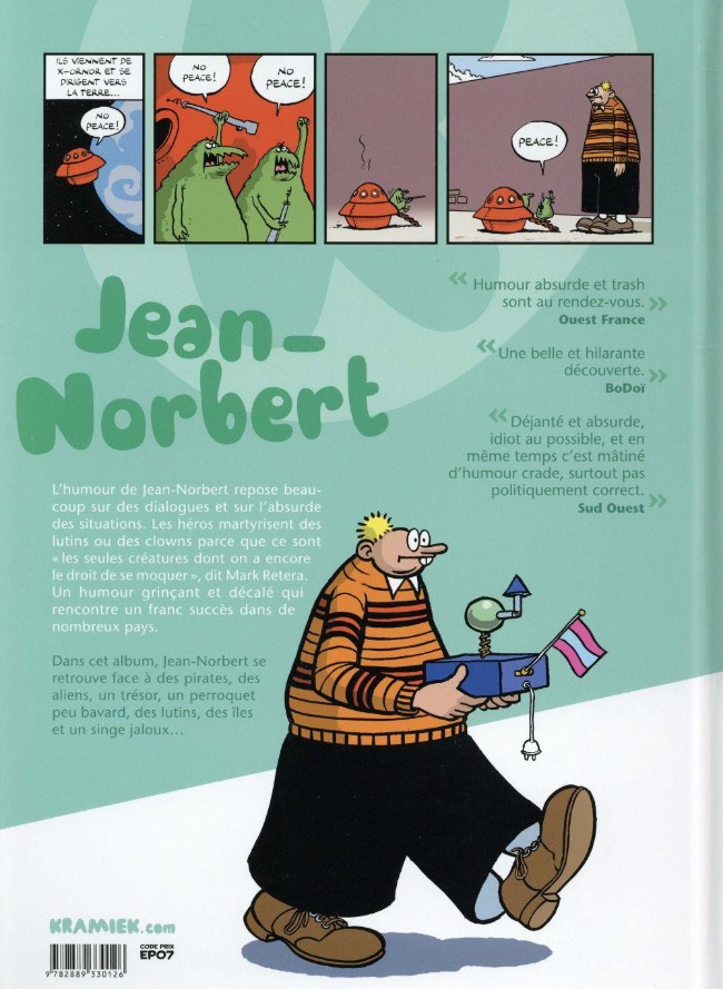 Verso de l'album Jean-Norbert Tome 2