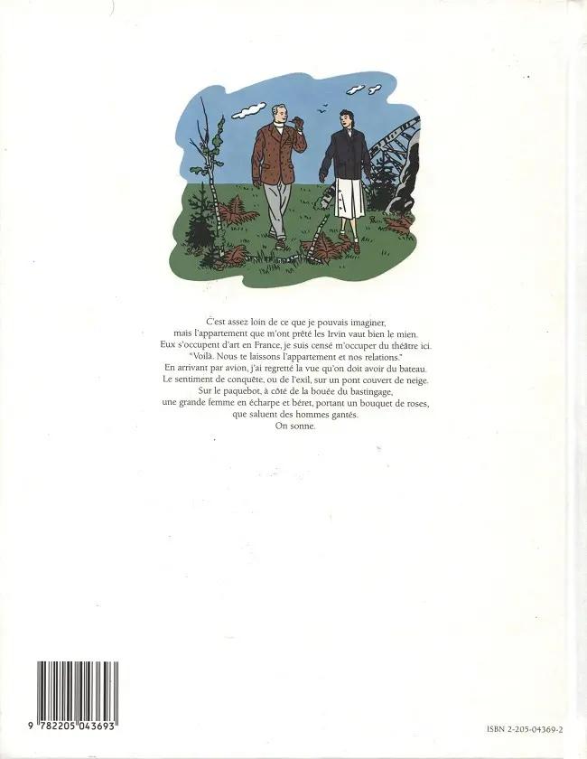 Verso de l'album Journal d'un New-Yorkais