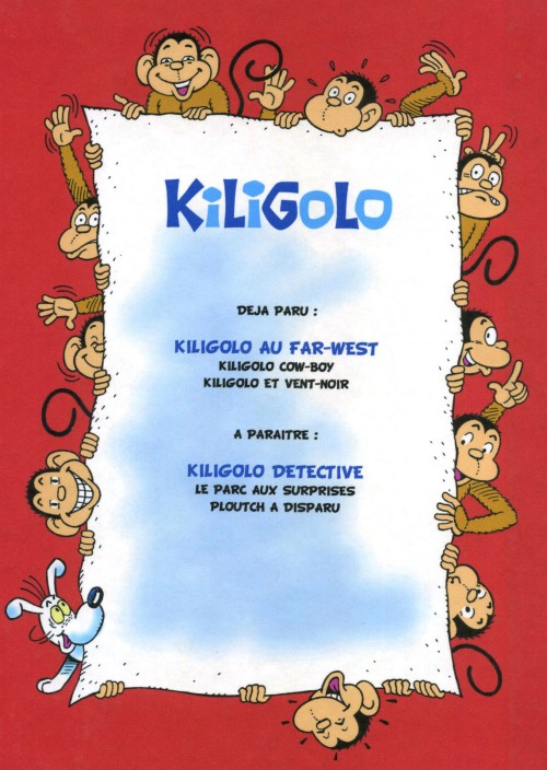 Verso de l'album Kiligolo Tome 3 Kiligolo au Far-West