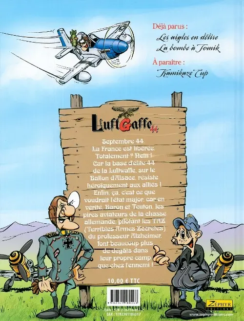 Verso de l'album Luftgaffe 44 Tome 2 La bombe à Tomik