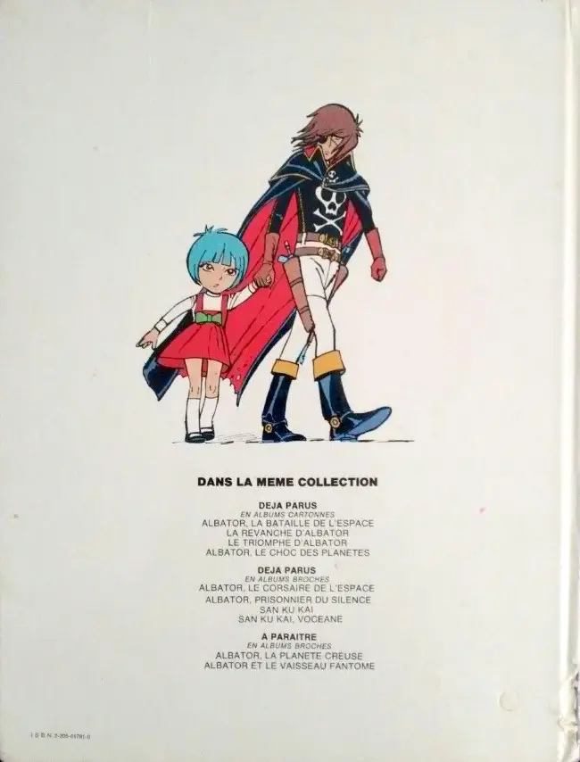 Verso de l'album Albator Tome 4 Le choc des planètes
