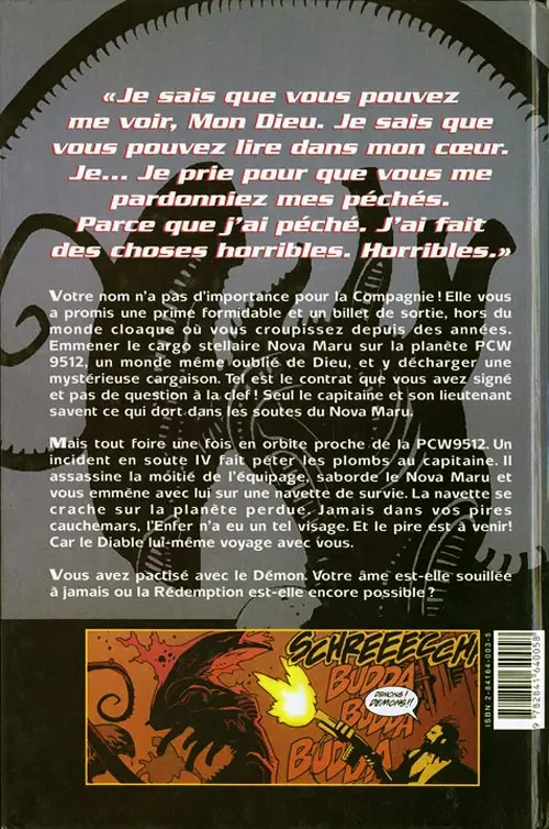 Verso de l'album Aliens : Salvation La rédemption
