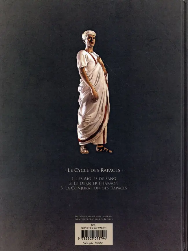 Verso de l'album Alix Senator Le cycle des rapaces