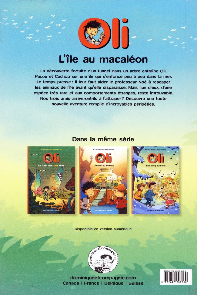 Verso de l'album Oli Tome 4 L'île au macaléon