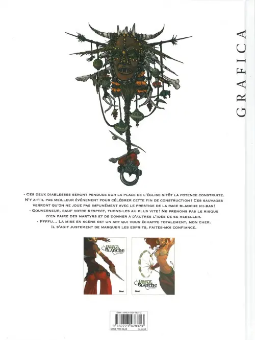 Verso de l'album Perle Blanche Tome 2 L'œuvre du serpent