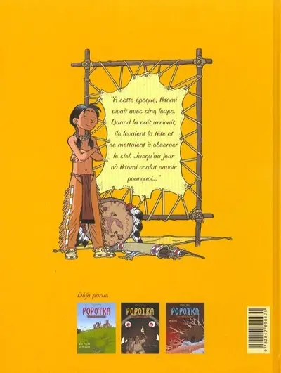 Verso de l'album Popotka le petit Sioux Tome 3 Mahto