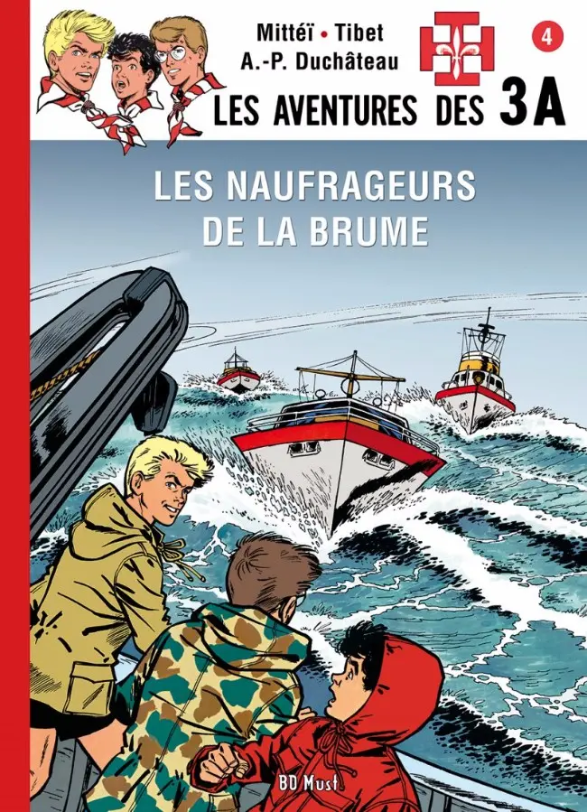 Couverture de l'album Les aventures des 3 A Tome 1 Les naufrageurs de la brume