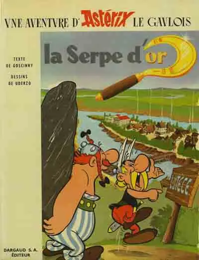 Couverture de l'album Astérix Tome 2 La serpe d'or