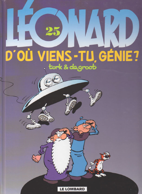 Couverture de l'album Léonard Tome 25 D'où viens-tu, génie ?