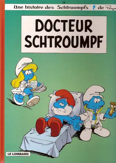 Couverture de l'album Les Schtroumpfs Tome 18 Docteur Schtroumpf