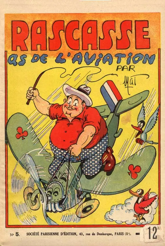 Couverture de l'album Les extraordinaires aventures de César-Napoléon Rascasse Tome 5 Rascasse as de l'aviation