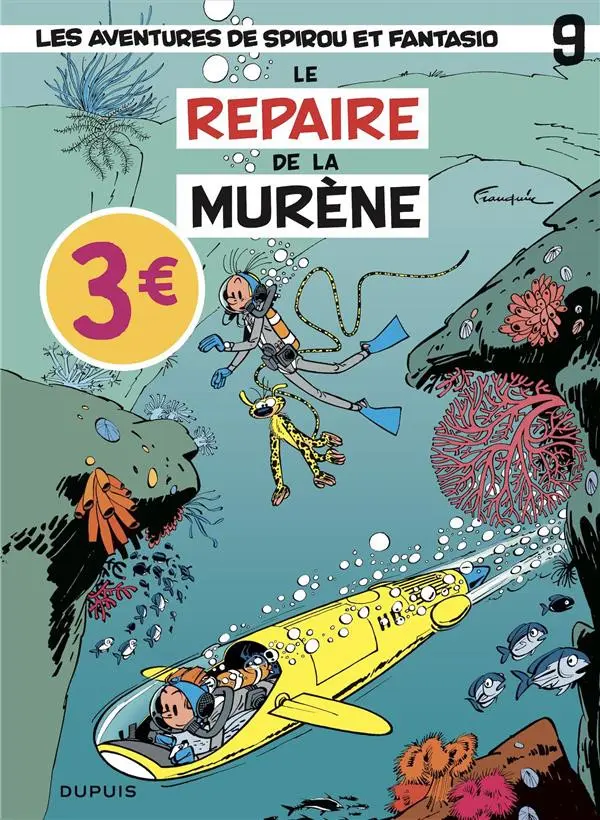 Couverture de l'album Spirou et Fantasio Tome 9 Le repaire de la murène