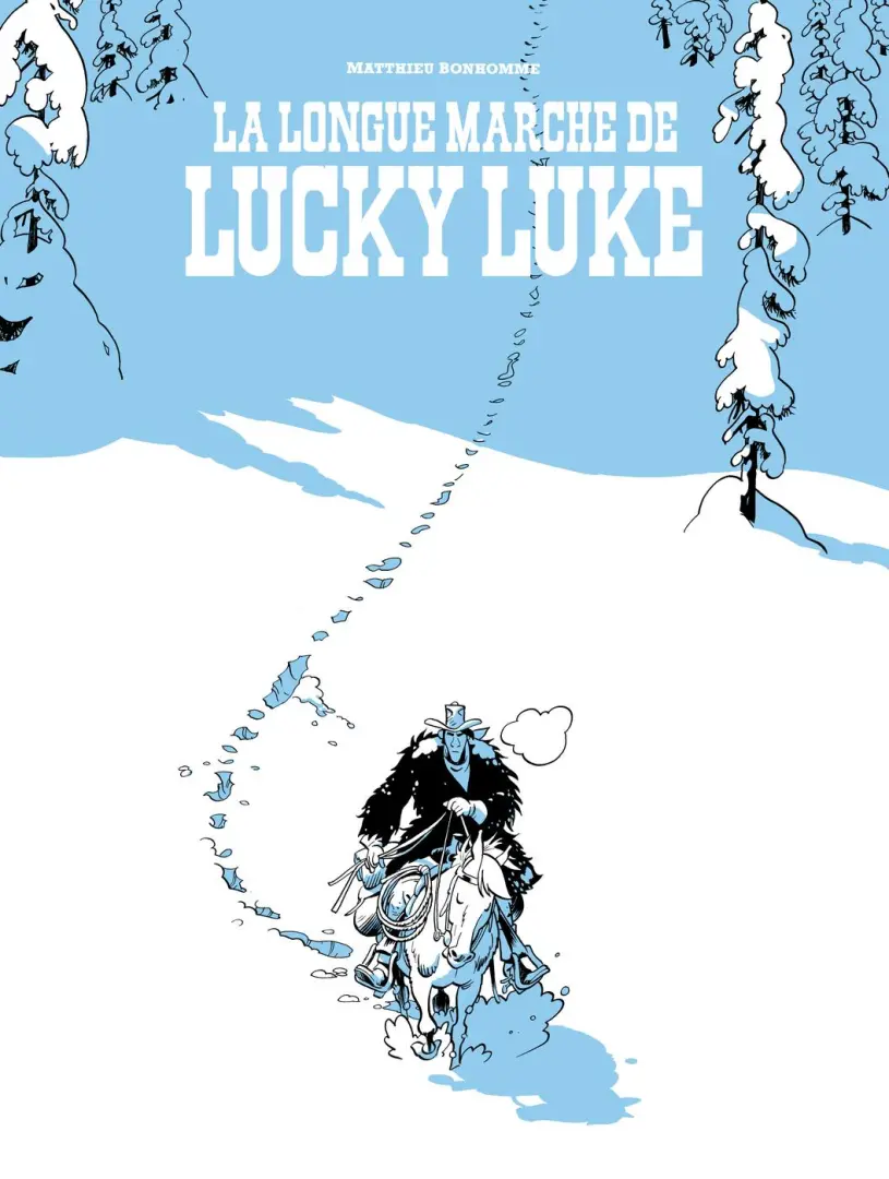 Couverture de l'album Lucky Luke La longue marche de Lucky Luke