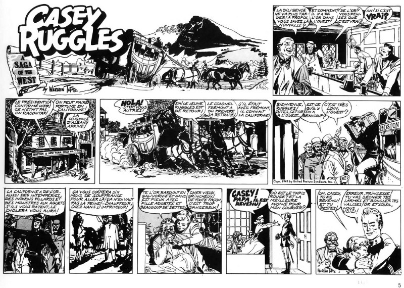 Planche de l'album Casey Ruggles Tome 1 1849... l'appel de l'or