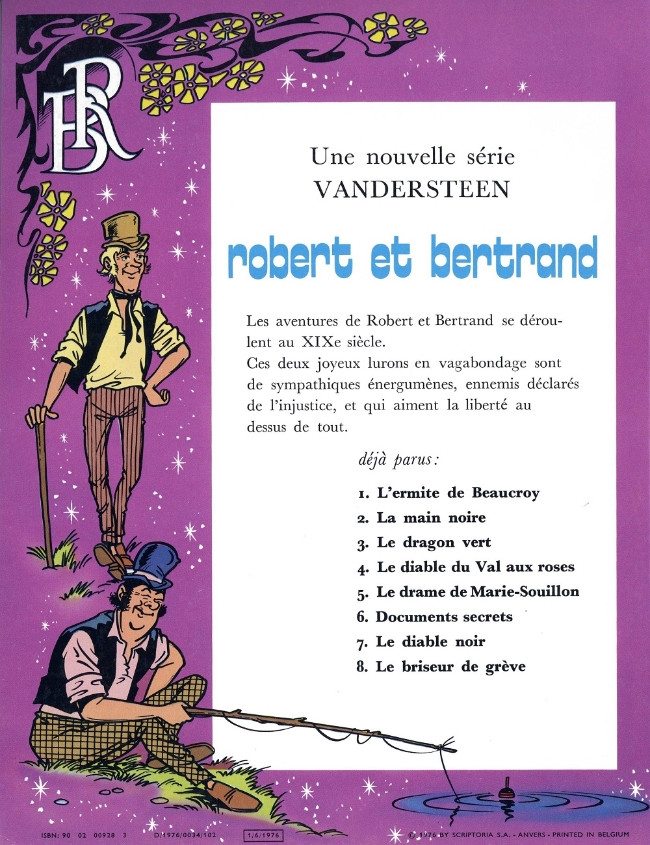 Verso de l'album Robert et Bertrand Tome 8 Le briseur de grève