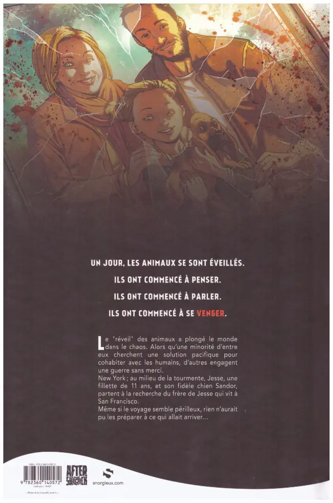 Verso de l'album Animosity Tome 1 Le Réveil