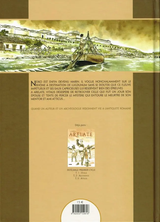 Verso de l'album Arelate Tome 4 Neiko