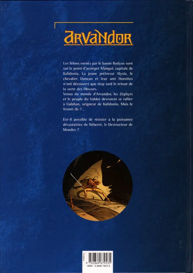 Verso de l'album Arvandor Tome 2 Le champ des âmes