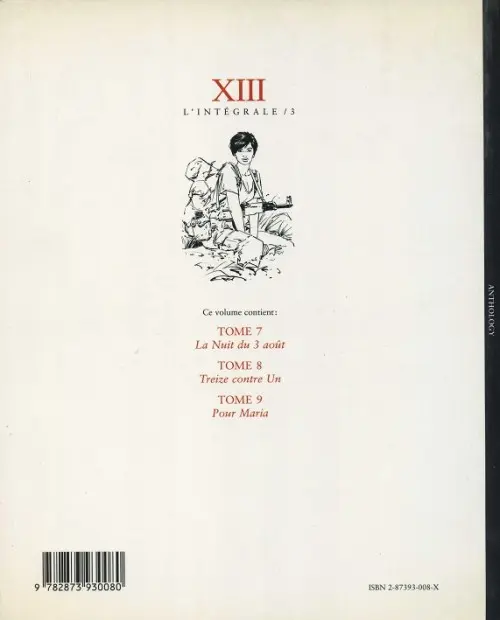 Verso de l'album XIII L'Intégrale / 3