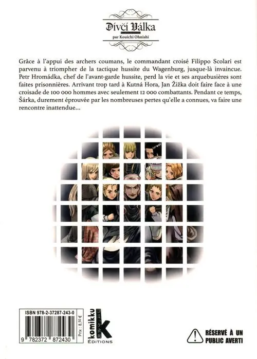 Verso de l'album Dívčí Válka - La guerre des pucelles 6