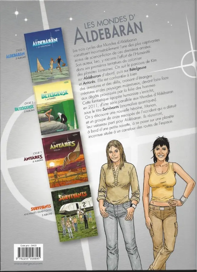 Verso de l'album Antarès Épisode 1