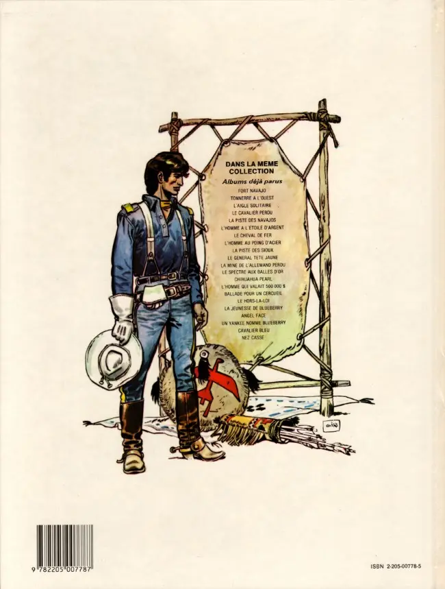 Verso de l'album La Jeunesse de Blueberry Tome 1