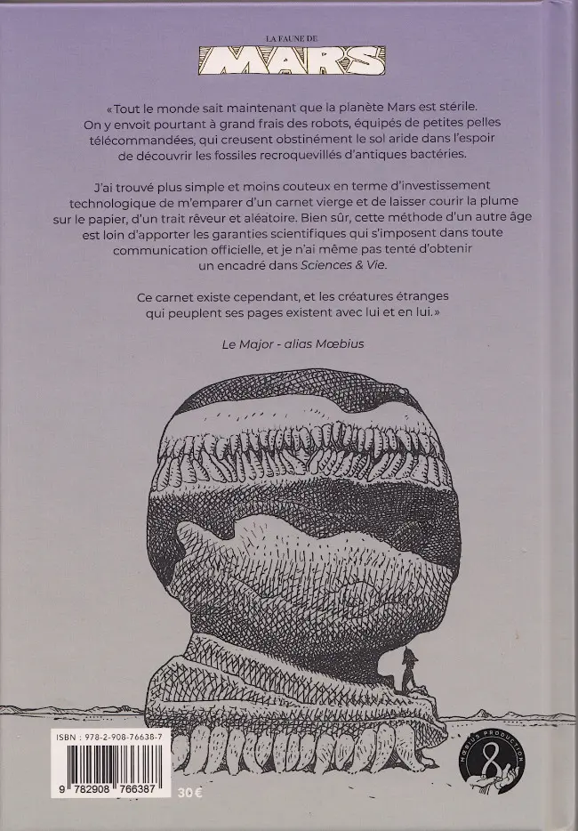 Verso de l'album Les Carnets La faune de Mars