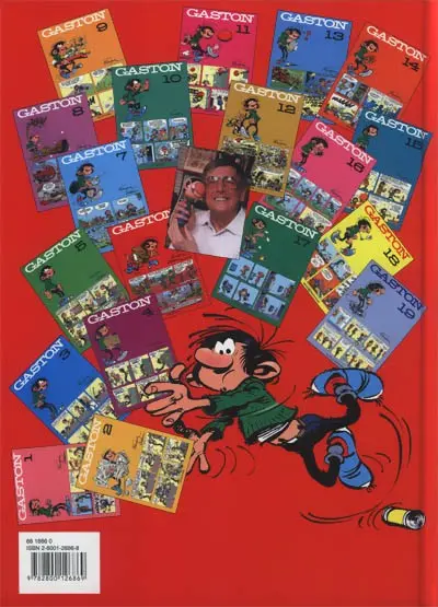Verso de l'album Gaston Tome 6 Édition spéciale 40e anniversaire