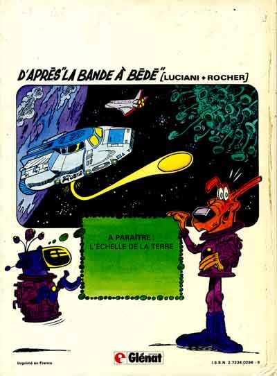 Verso de l'album Les aventures de Bédé Tome 1 Le ciel en herbe