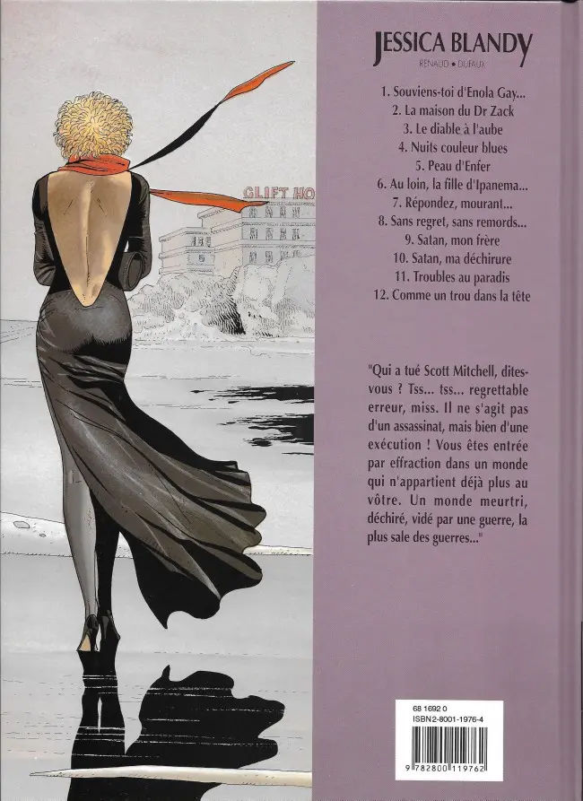 Verso de l'album Jessica Blandy Tome 2 La maison du Dr Zack