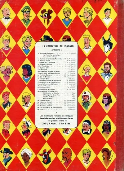 Verso de l'album Lefranc Tome 1 La grande menace