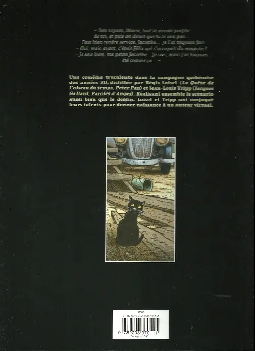 Verso de l'album Magasin général Tome 1 Marie