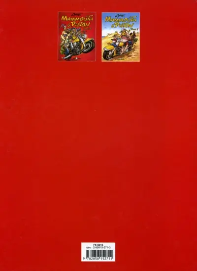 Verso de l'album Mammouth & Piston Tome 1