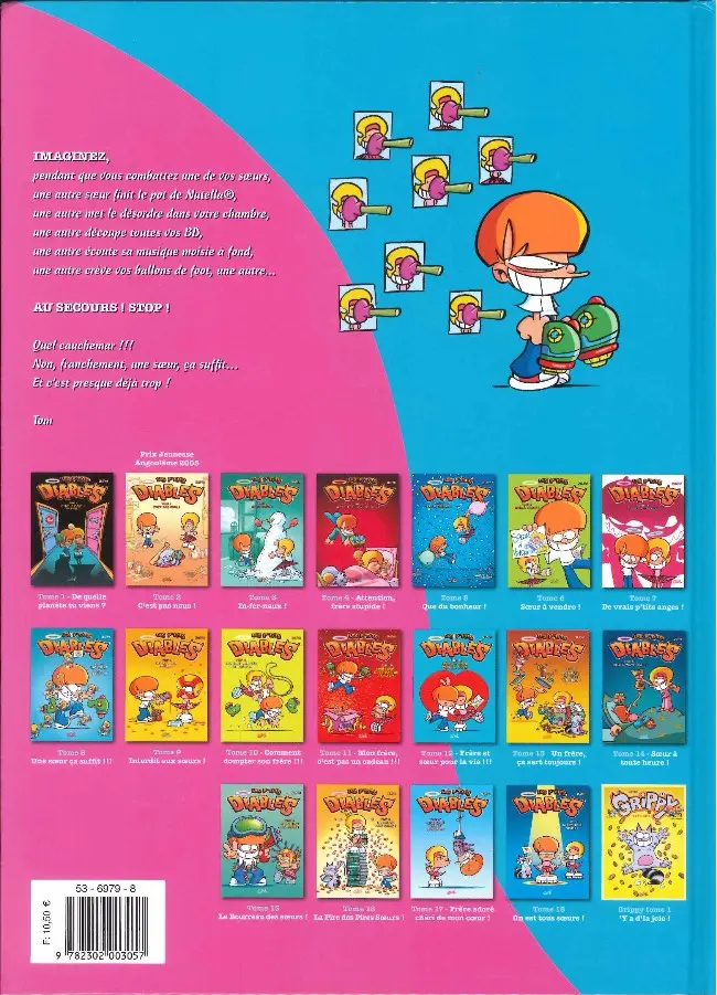 Verso de l'album Les P'tits diables Tome 8 Une sœur ça suffit !!!
