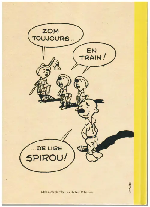 Verso de l'album La Patrouille des Zom