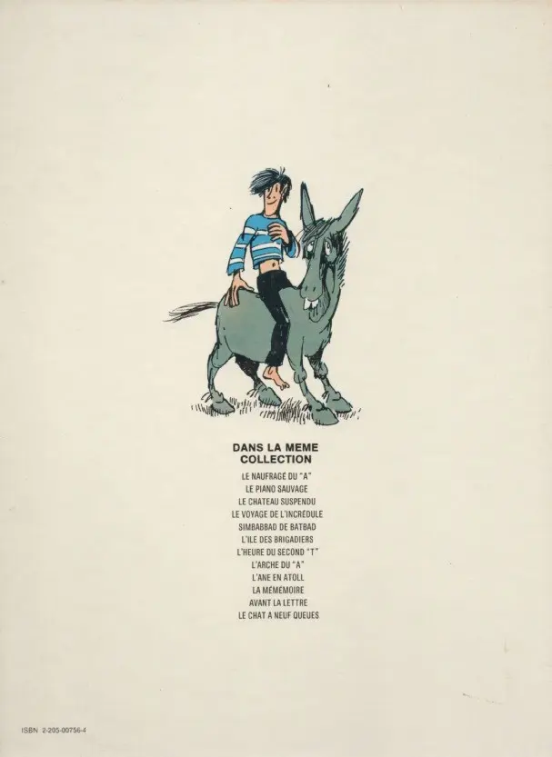 Verso de l'album Philémon Tome 5 Le voyage de l'incrédule