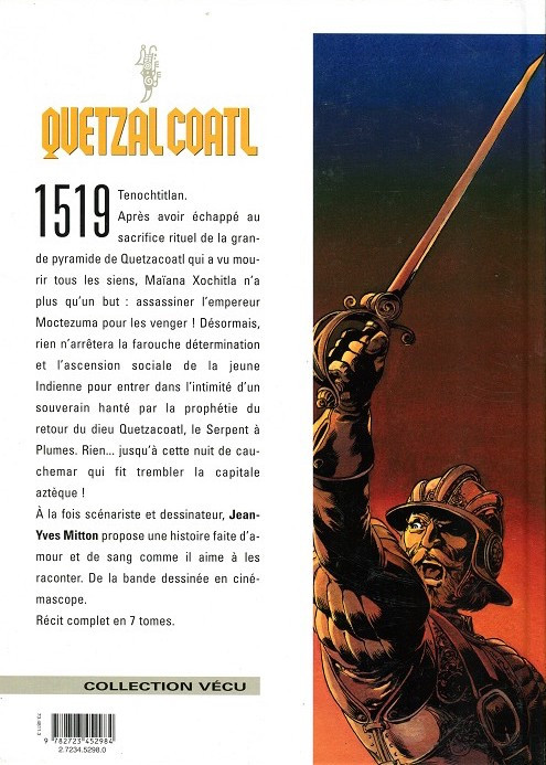 Verso de l'album Quetzalcoatl Tome 3 Les cauchemars de Moctezuma
