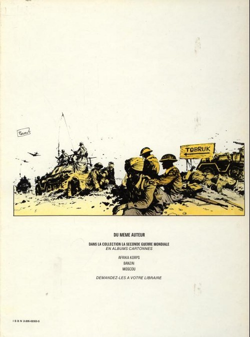 Verso de l'album La Seconde guerre mondiale - Histoire B.D. Tome 7 Afrika Korps