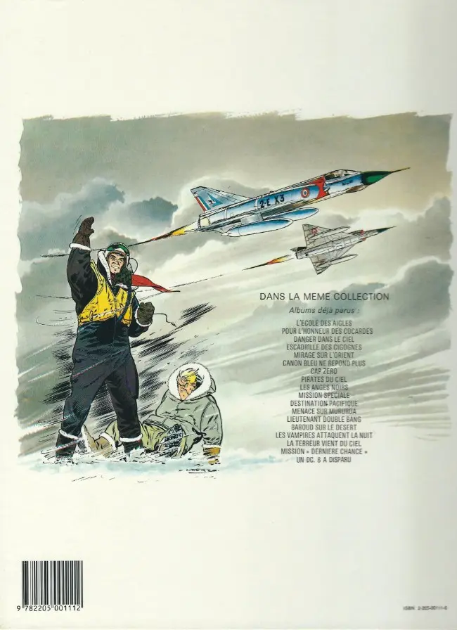 Verso de l'album Tanguy et Laverdure Tome 2 Pour l'honneur des cocardes